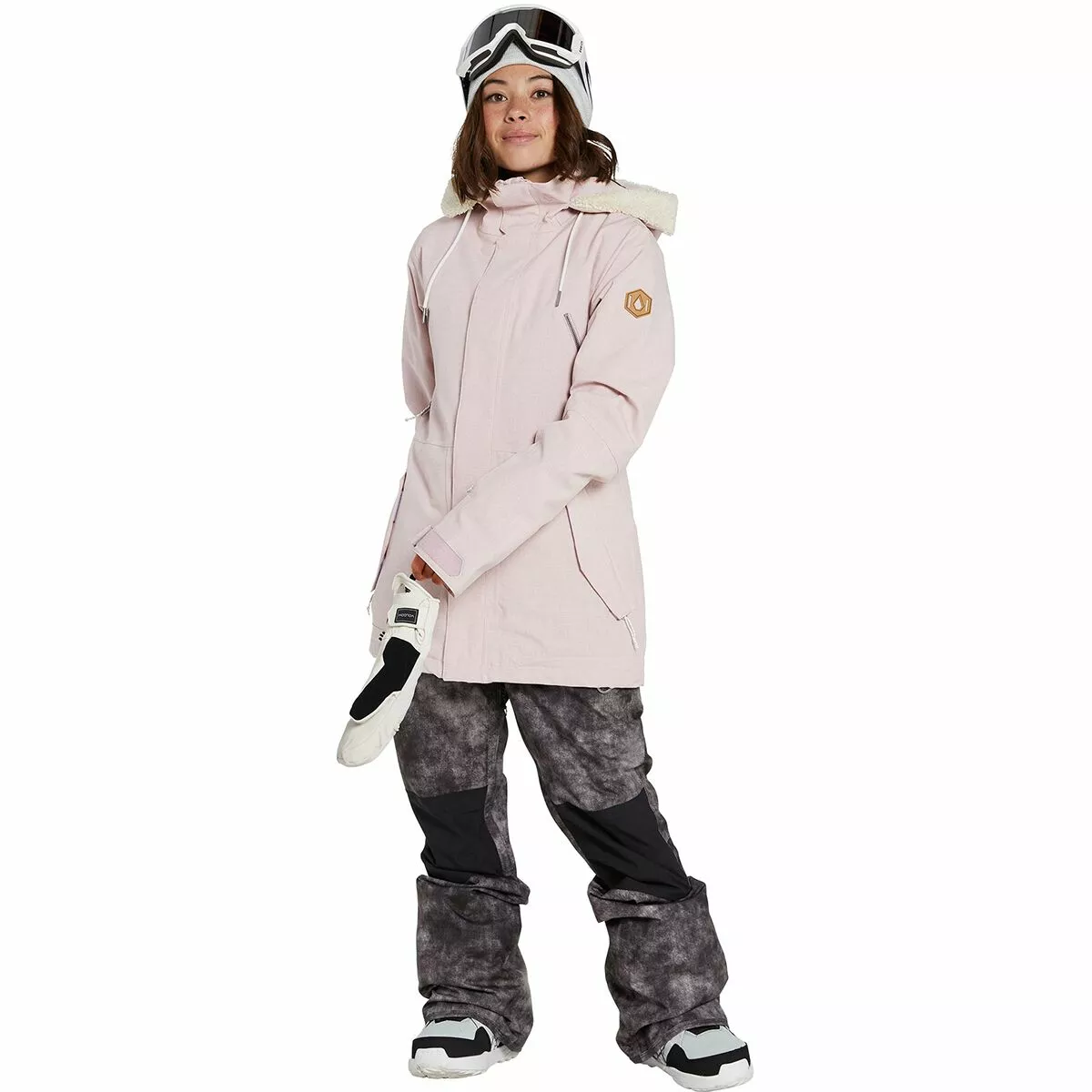 Volcom Women's Ski Pants & Bibs Swift Bib Overall Pant Women's 3 Volcom Women's Ski Pants & Bibs Swift Bib Overall Pant Women's - Image 3