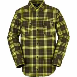 Volcom Men's Shirt Jackets Sherpa Flannel Jacket Men's