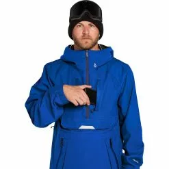 Volcom Men's Snowboard Jackets Brighton Hooded Pullover Jacket Men's -VolcomYes.Volkl popular shop BRIBLU D10